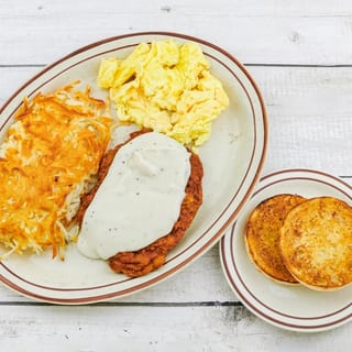 Chicken Fried Steak and Eggs